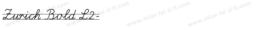 Zurich Bold L2字体转换